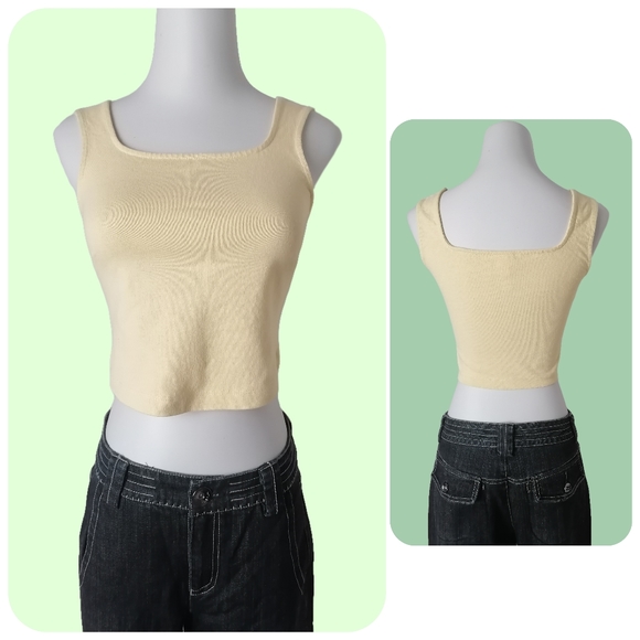 🙂 vintage cream tank top by H&M - Picture 6 of 6